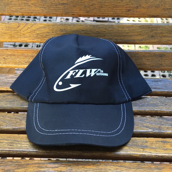 Castrol FLW TM outdoors lightweight fishing hat 5 panel baseball style black - Picture 1 of 16